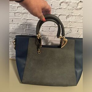 Dasein Blue/Gray Colorblock Bag. New… never used